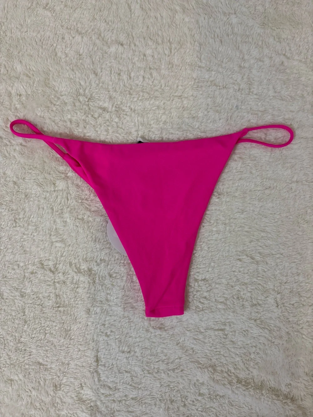 NWT Princess Polly Recycled Nylon Smiley Bikiki Bottoms In Hot Pink Sz 12